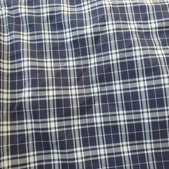 Chaps 78 Men's Classic Fit Flat Front Plaid Check Golf Shorts Blue/White Size 34 - Picture 4 of 11